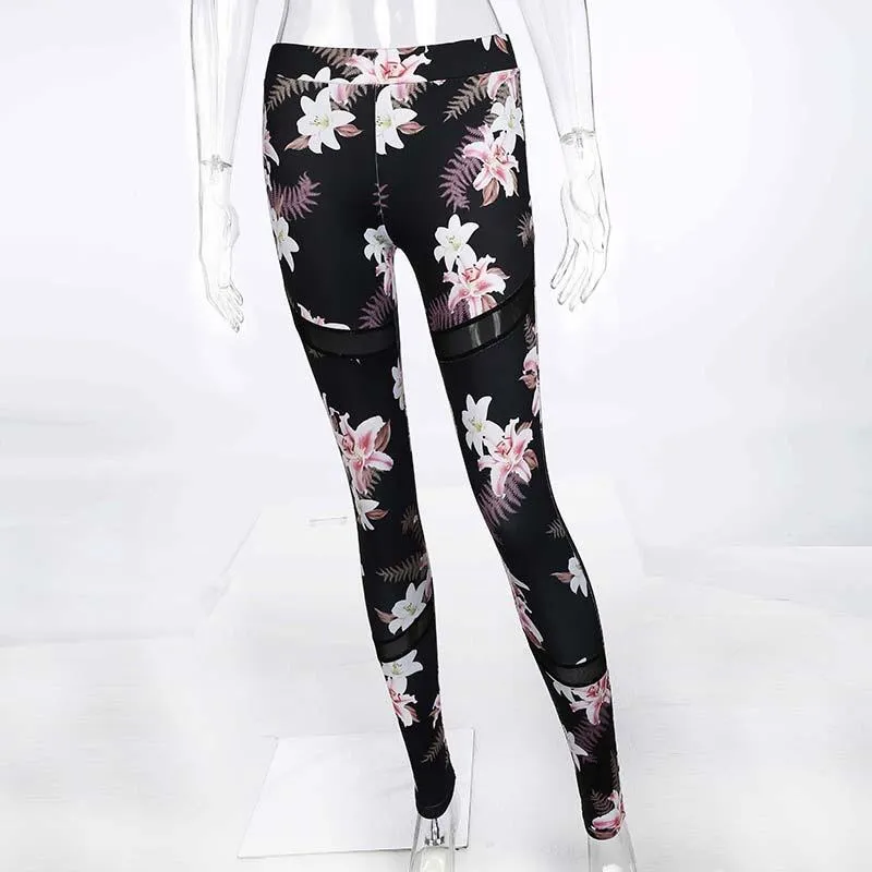 2 Pc Floral Print Workout Suit