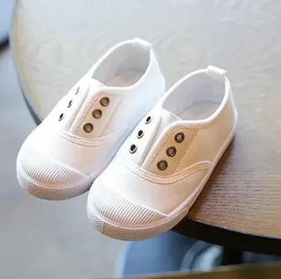 2023 Spring Summer Kids Shoes For Boys Girls Insole 13.5-18CM Candy Color Children Casual Canvas Sneakers Soft Fashion Shoes