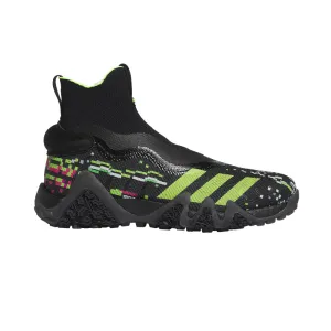 ADIDAS Codechaos Laceless Glitch Spikeless Shoes (Black/Lemon/Grey)