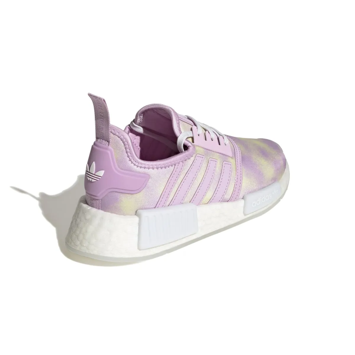 ADIDAS HQ6184 NMD_R1 JR'S (Medium) Lilac/White/Lilac Mesh Running Shoes