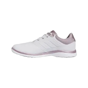 Adidas Ladies Alphaflex 24 Spikeless Golf Shoes - White/Pink