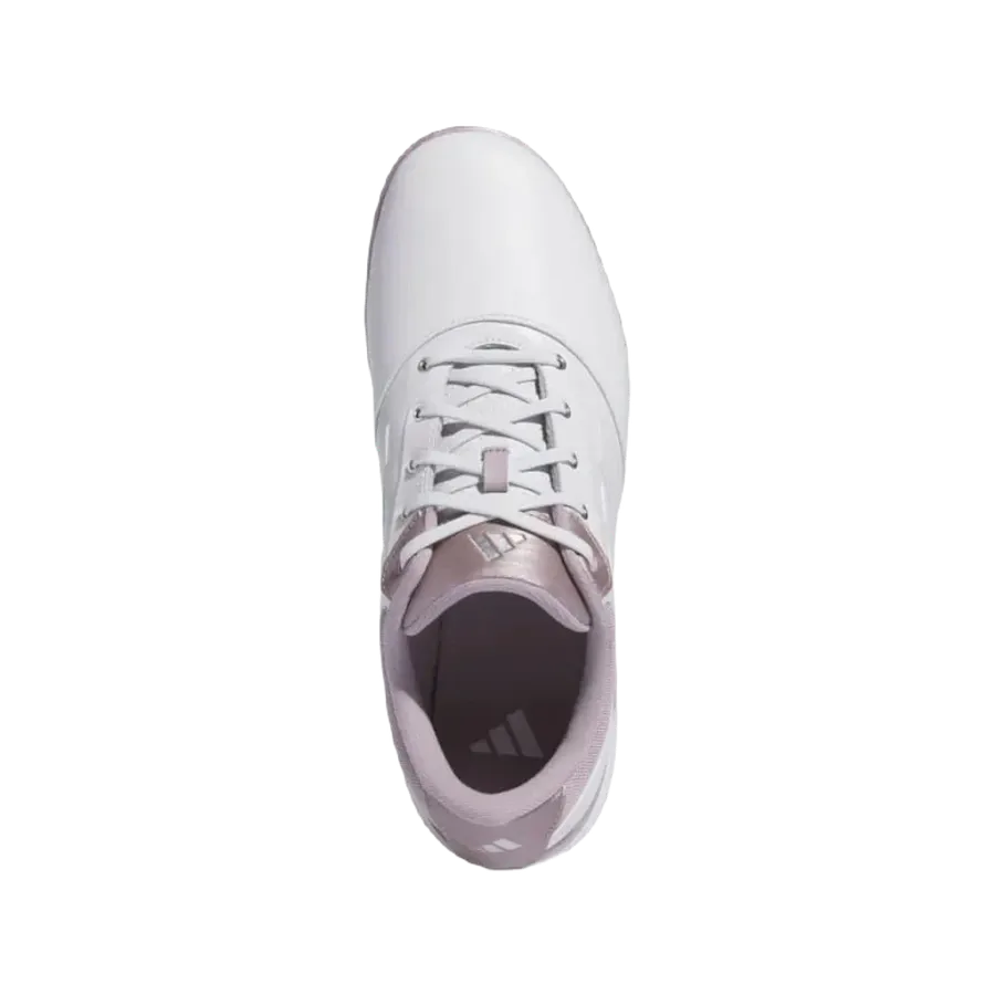 Adidas Ladies Alphaflex 24 Spikeless Golf Shoes - White/Pink