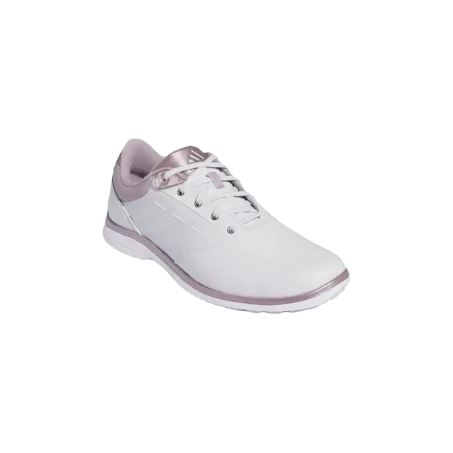 Adidas Ladies Alphaflex 24 Spikeless Golf Shoes - White/Pink