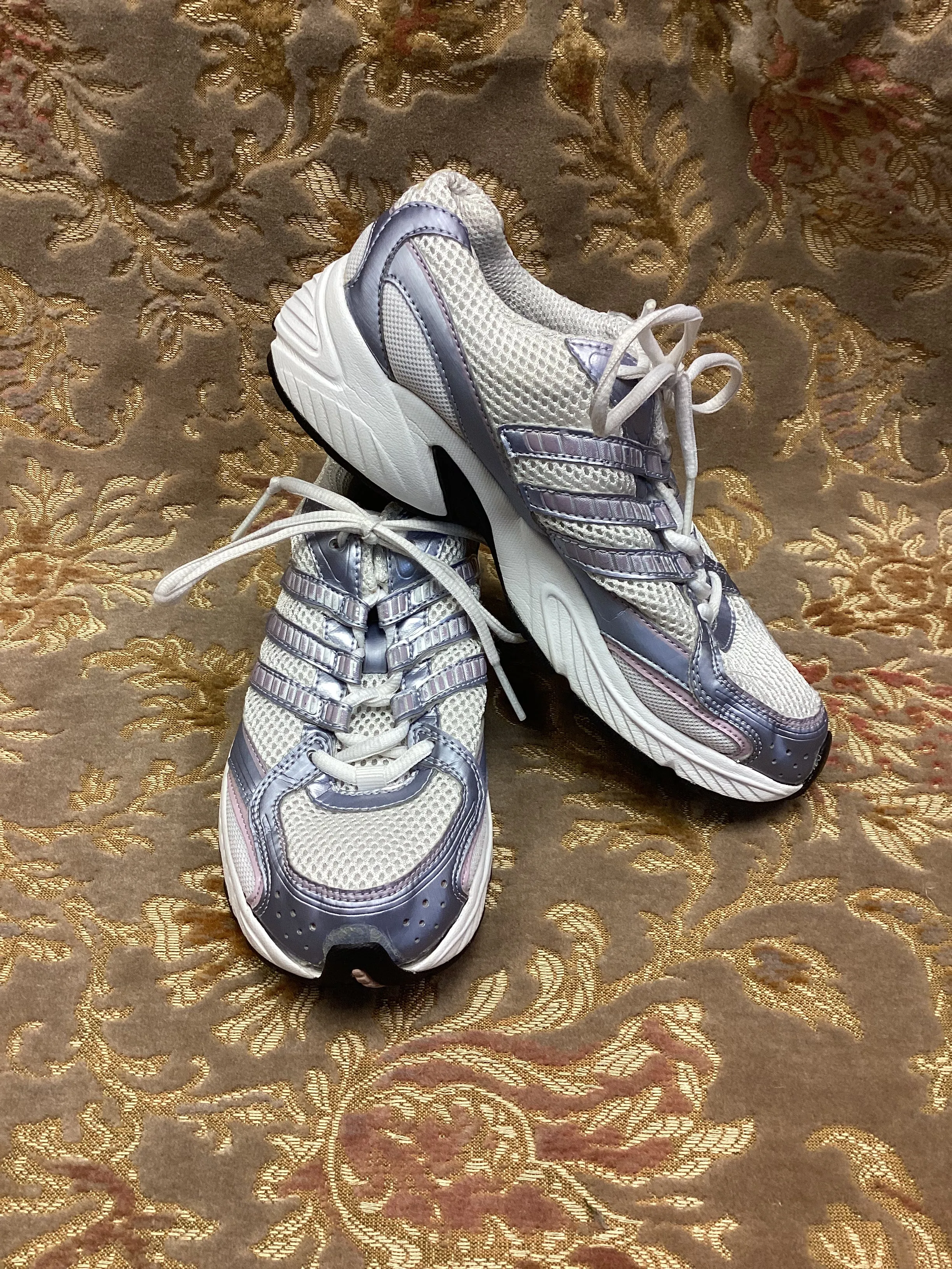 Adidas Lilac & White LiteStrike Eva Running Shoes Size 4