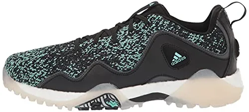 adidas Men's Codechaos 21 Primeblue Spikeless Golf Shoes, Core Black/Acid Mint/Grey Six, 11.5