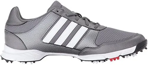 adidas Men's Tech Response Golf Shoe, Iron Metallic/White, 9 M US