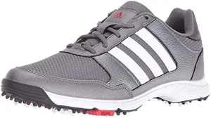 adidas Men's Tech Response Golf Shoe, Iron Metallic/White, 9 M US