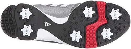 adidas Men's Tech Response Golf Shoe, Iron Metallic/White, 9 M US