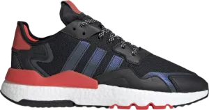 Adidas Nite Jogger 'Black Hi-Res Red' Sneakers, black