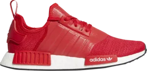 Adidas NMD R1 men's sneakers, red and white