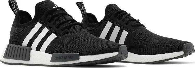 Adidas NMD_R1 Primeblue 'Black White' sneakers, black