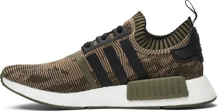 Adidas NMD_R1 Primeknit 'AI Camo Pack' Sneakers, Green