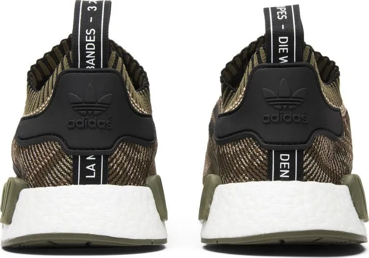 Adidas NMD_R1 Primeknit 'AI Camo Pack' Sneakers, Green