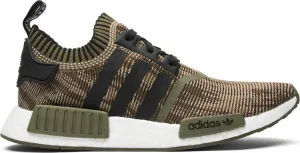 Adidas NMD_R1 Primeknit 'AI Camo Pack' Sneakers, Green