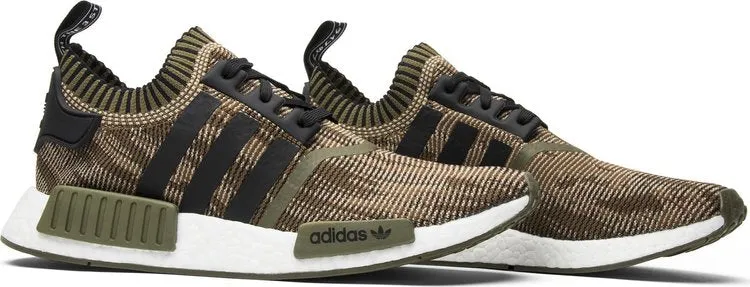 Adidas NMD_R1 Primeknit 'AI Camo Pack' Sneakers, Green