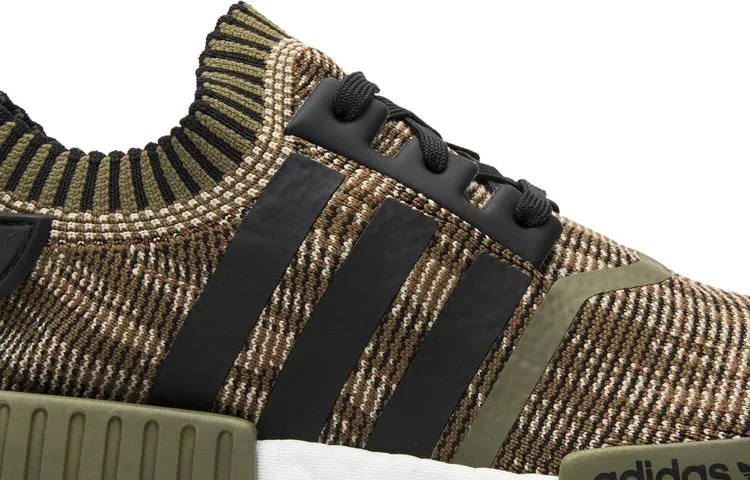 Adidas NMD_R1 Primeknit 'AI Camo Pack' Sneakers, Green