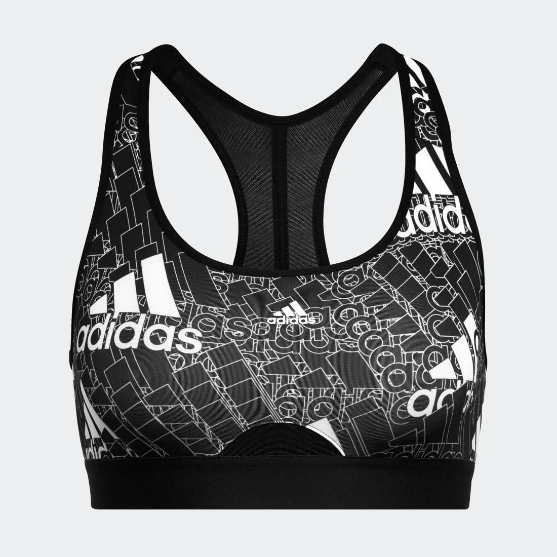 adidas Powerreact Training Medium-Support Allover Print Bra