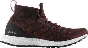 Adidas UltraBoost ATR Mid 'Burgundy' sneakers, red