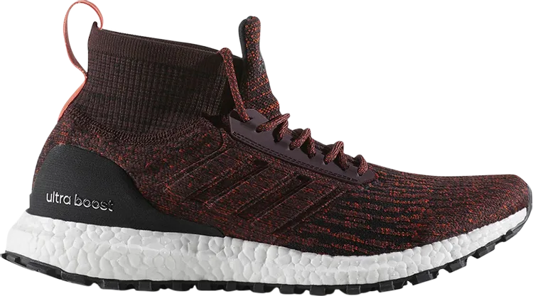 Adidas UltraBoost ATR Mid 'Burgundy' sneakers, red