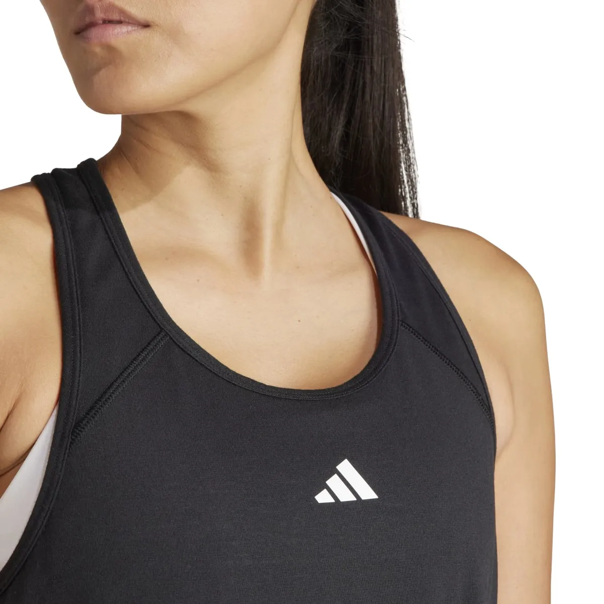 adidas Women's Train Essentials Minimal Branding Racerback Tank Top