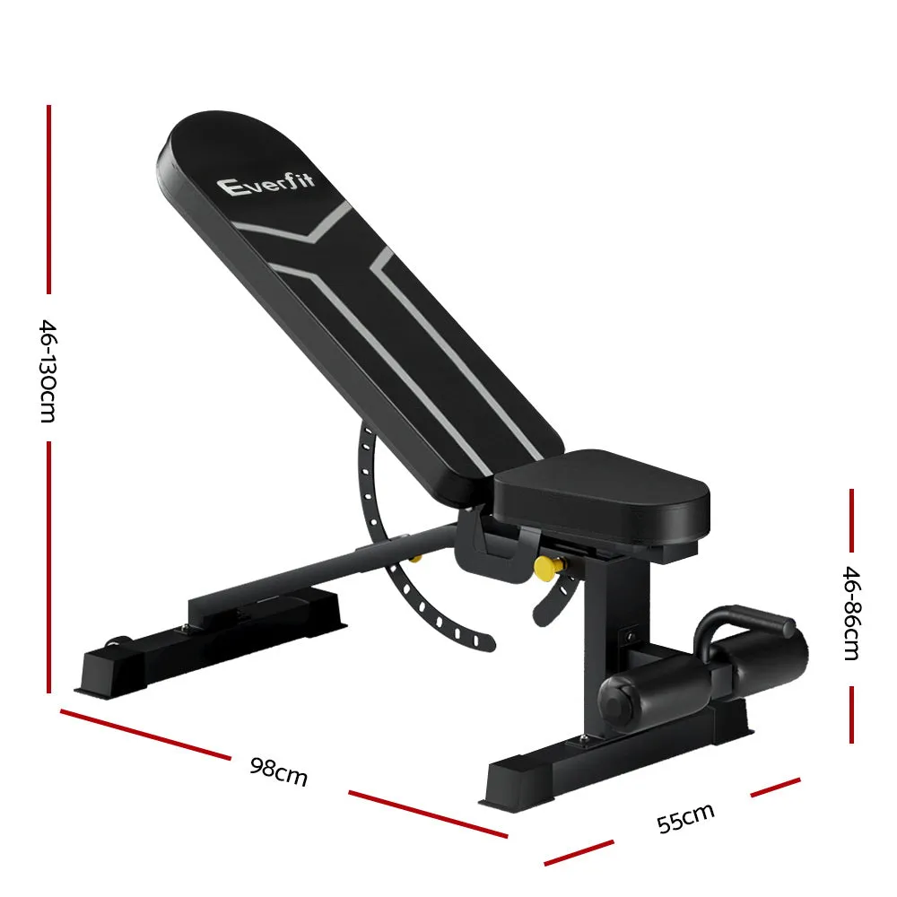 Adjustable 14-Position FID Weight Bench 450KG Capacity Everfit