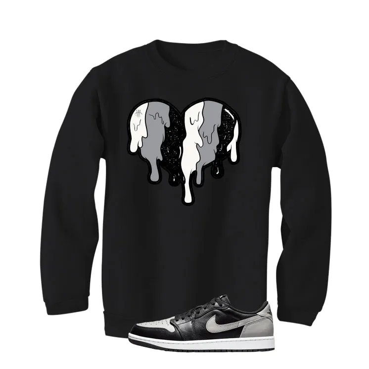 Air Jordan 1 Low OG Shadow Black T-Shirt (Heart)