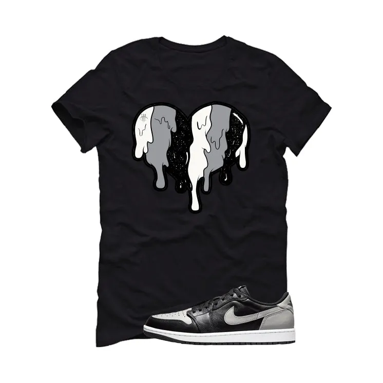 Air Jordan 1 Low OG Shadow Black T-Shirt (Heart)