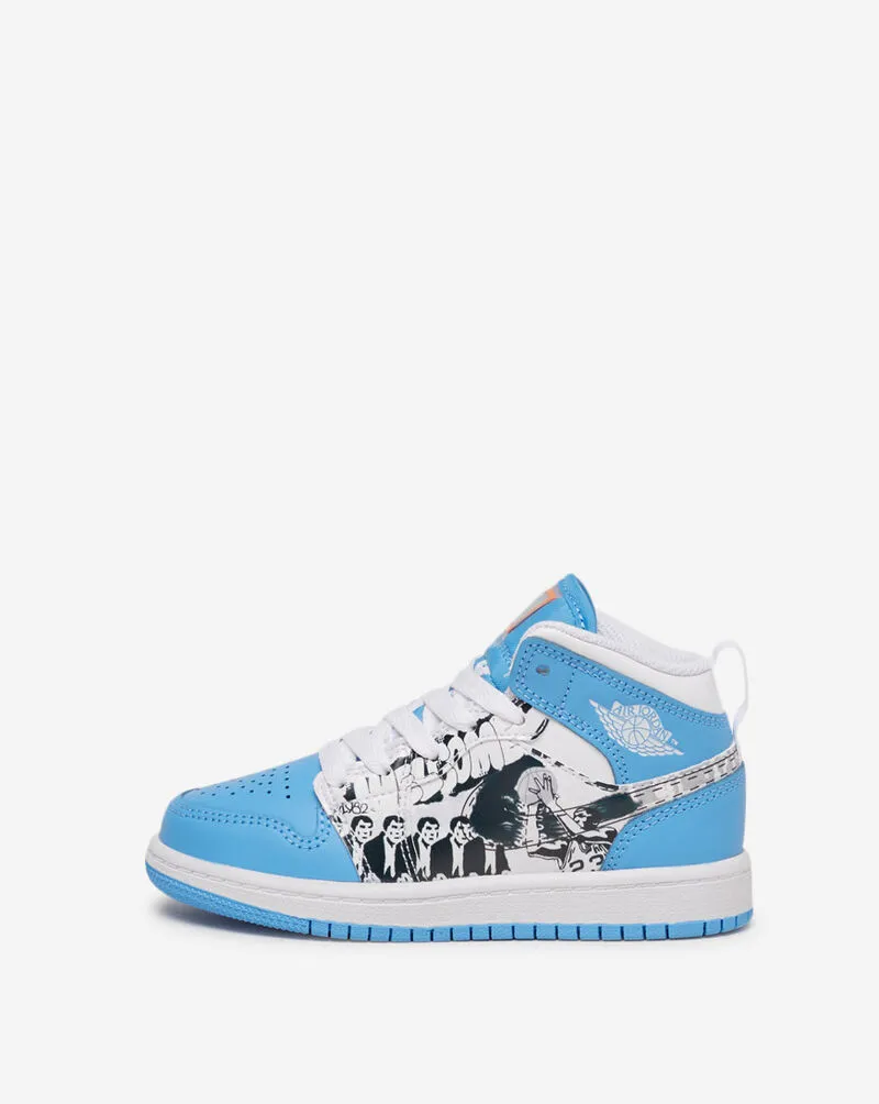 Air Jordan 1 Mid SS PS White University Blue DR6493-100