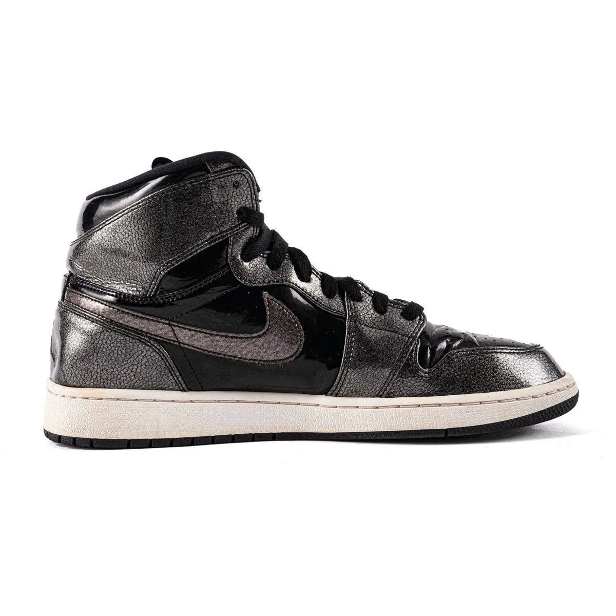 Air Jordan 1 Retro High-Top Sneakers Leather Grey Colour For Men