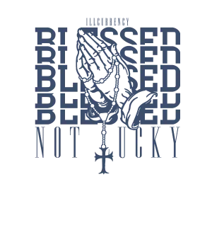 Air Jordan 11 Low Diffused Blue White T-Shirt (Blessed not lucky)| illcurrency