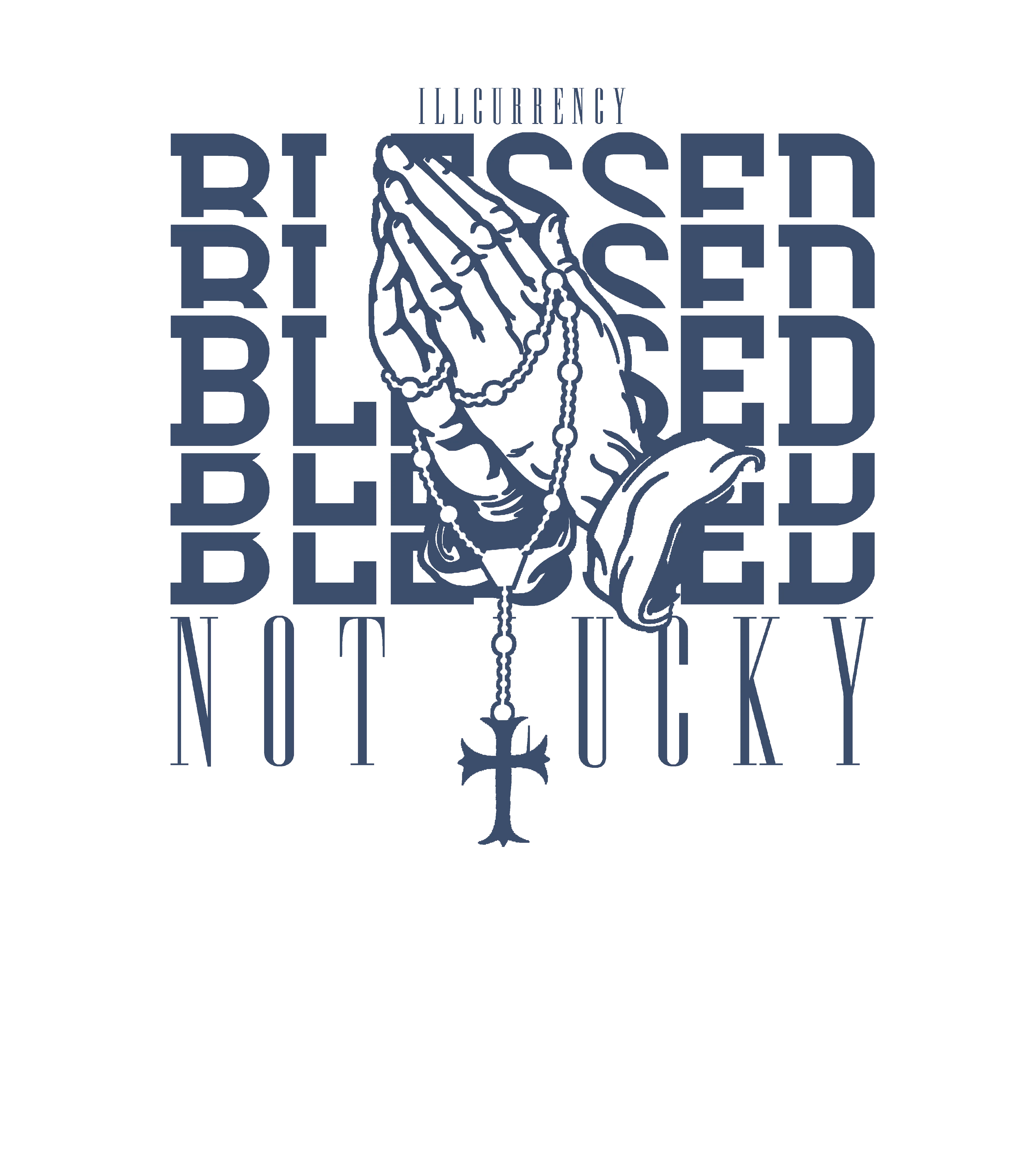 Air Jordan 11 Low Diffused Blue White T-Shirt (Blessed not lucky)| illcurrency