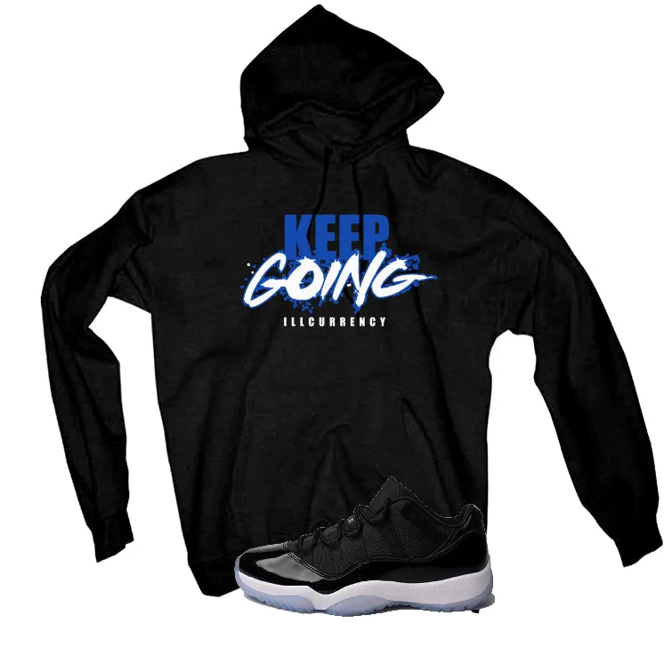 Air Jordan 11 Low “Space Jam” | illcurrency Black T-Shirt (keep Going)