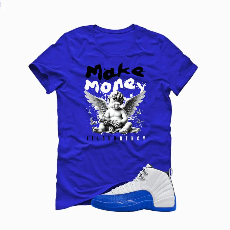 Air Jordan 12 Blueberry Royal Blue T-Shirt (Make Money)| illcurrency