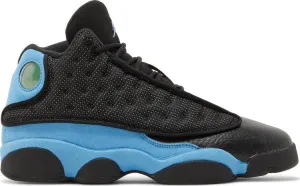 Air Jordan 13 Retro GS Black University Blue Sneakers, black