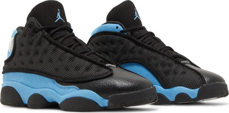 Air Jordan 13 Retro GS Black University Blue Sneakers, black