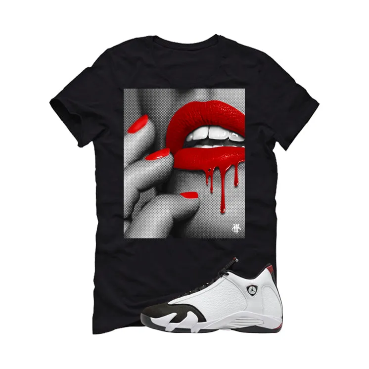 Air Jordan 14 Black Toe Black T-Shirt (Touch)| illcurrency