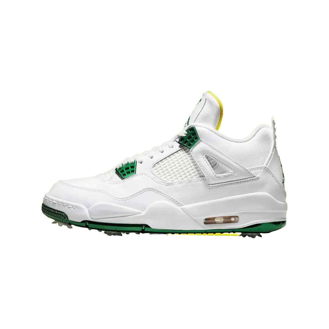 Air Jordan 4 Retro Golf Master Tournament White Metallic Green