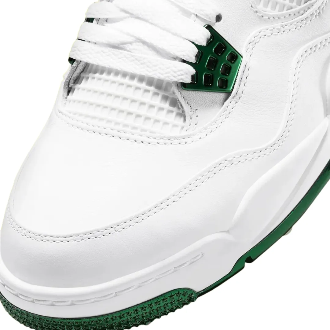 Air Jordan 4 Retro Golf Master Tournament White Metallic Green