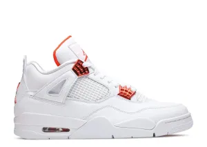 Air Jordan 4 Retro ‘Orange Metallic’ Unfading Sneaker