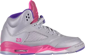 Air Jordan 5 Retro GS Cement Gray Pink Sneakers