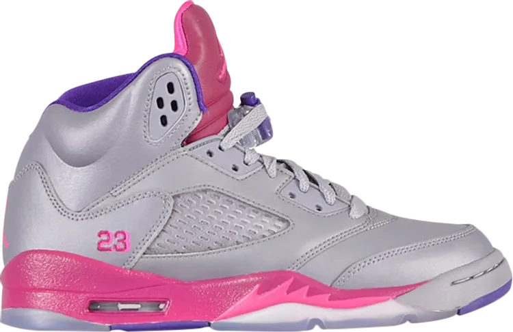 Air Jordan 5 Retro GS Cement Gray Pink Sneakers