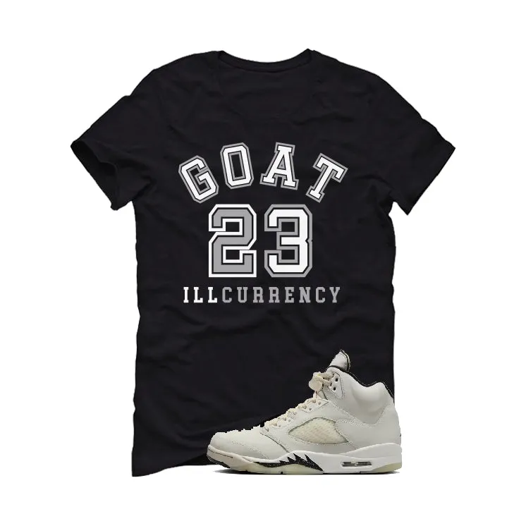 Air Jordan 5 SE “Sail” | illcurrency Black T-Shirt (GOAT 23)