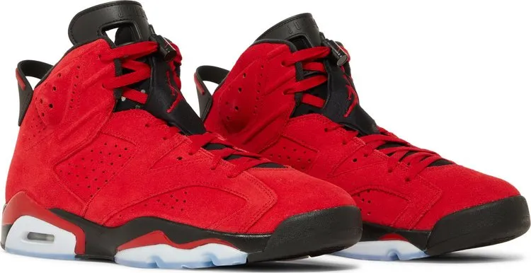 Air Jordan 6 Retro Toro Bravo Sneakers, Red