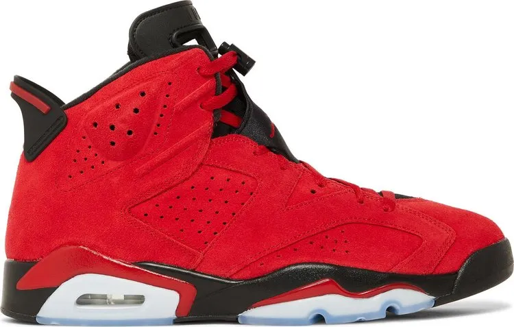 Air Jordan 6 Retro Toro Bravo Sneakers, Red