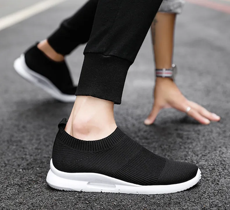 Air Walker Mesh Slip On Loafer Style Shoe Sneakers