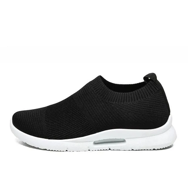 Air Walker Mesh Slip On Loafer Style Shoe Sneakers