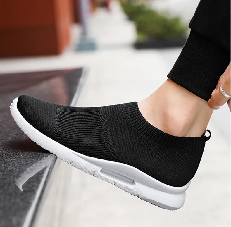 Air Walker Mesh Slip On Loafer Style Shoe Sneakers