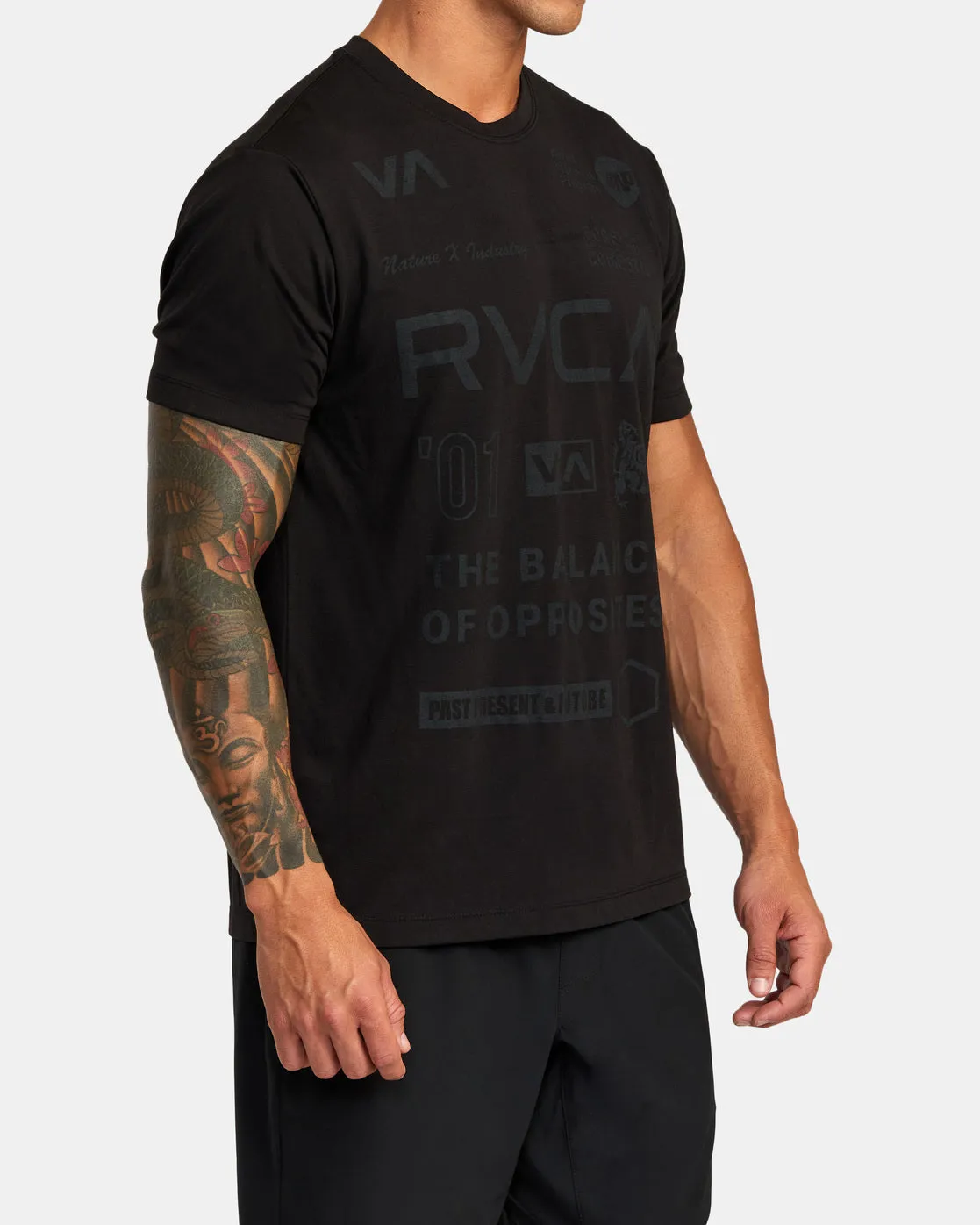 All Brand Short Sleeve Workout Shirt - Black 2