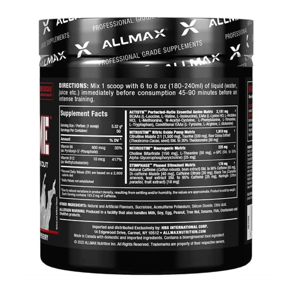 Allmax MusclePrime White Raspberry