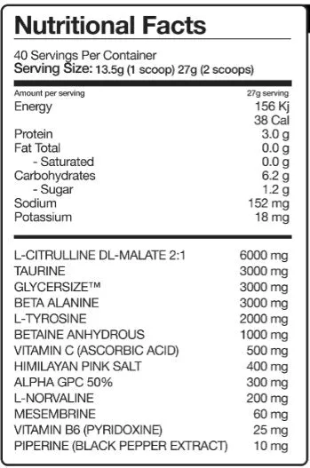 Amp3D Non-Stim Pre-Workout